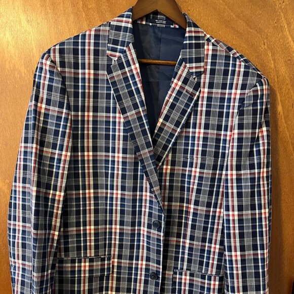 Men Fabric Blazer Size 46L Saddlebred - Picture 1 of 4